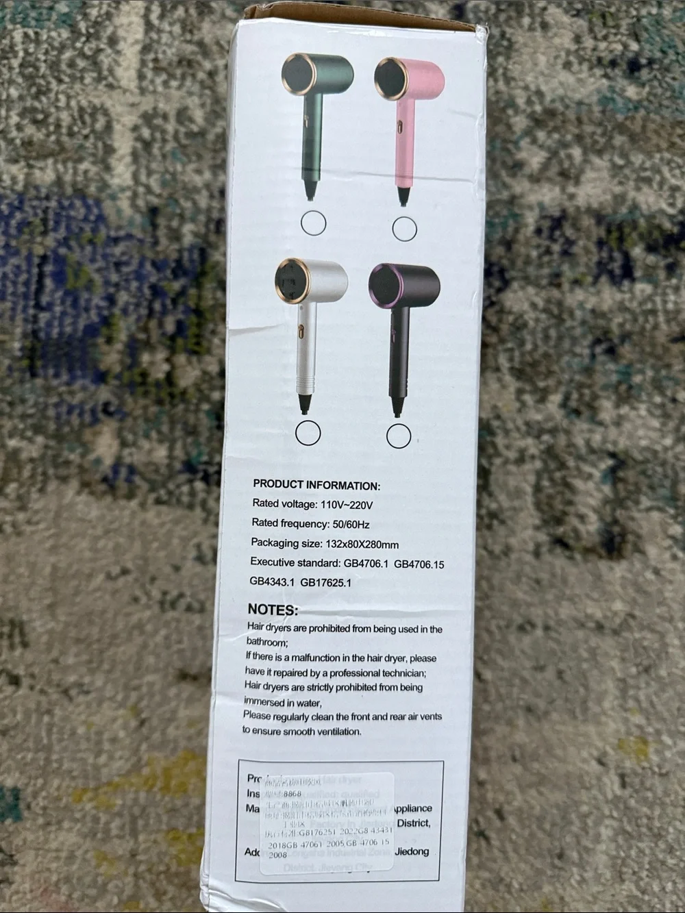Fashion Hair Dryer – Ring Design – Brand New in Box